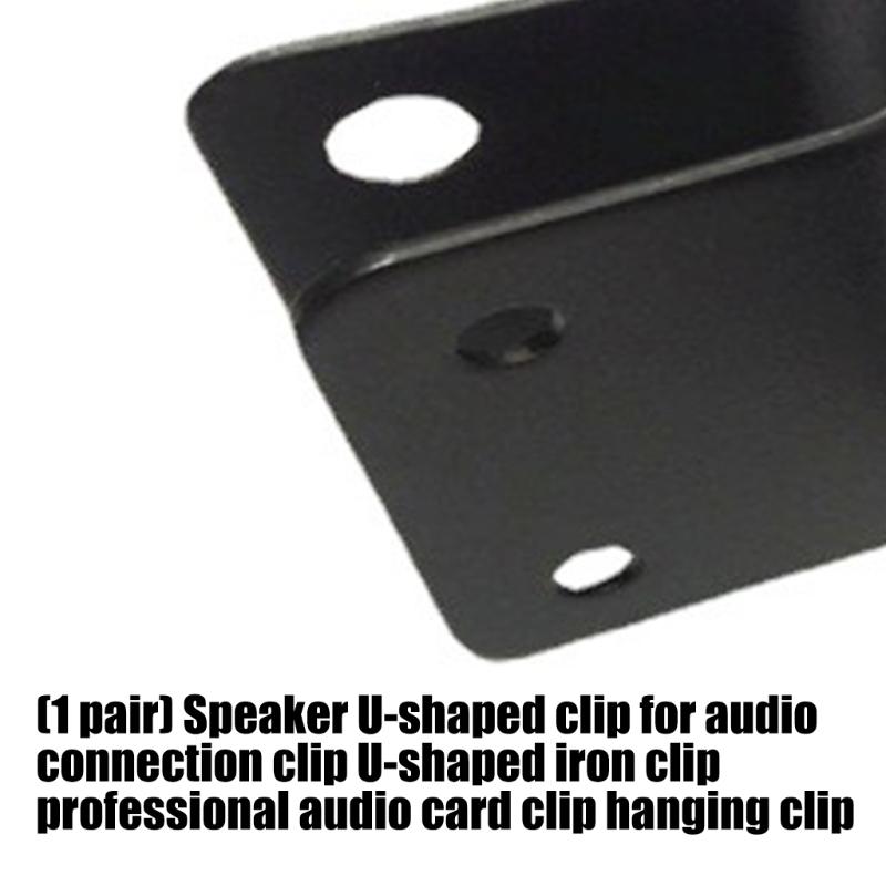 Quick Release U Shaped Audios Clip Wall Mount Iron Hook for Fast Speaker Attachment in Professional Sound Systems 2pcs