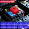 240A Kill Switch 12V Remote Battery Disconnect Switch with Led Voltage Display Automatic Power Shut Off Switch for Auto