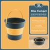 17LSilicone Bucket for Fishing Promotion Folding Bucket Car Wash Outdoor Fishing Supplies Square Bathroom Kitchen Camp Bucket