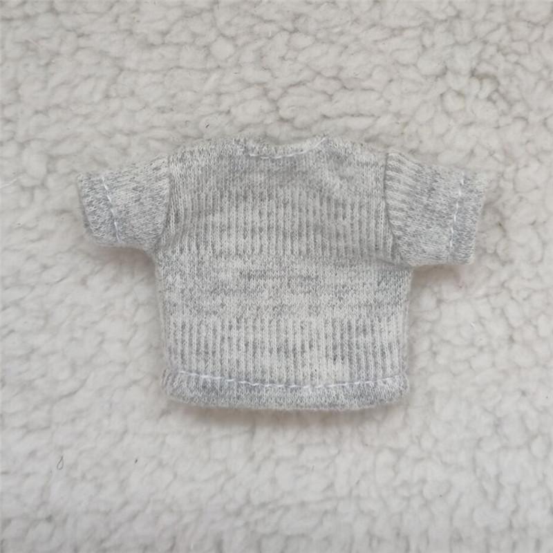 bjd clothes ob11 baby clothes cute 1/12 bjd doll clothes striped short sleeve T-shirt GSC clay head doll accessories shorts toy