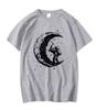 Bestselling Popular Fashion Summer Trend Casual Shortsleeved Printed Revealingshoulder Unisexs Pure Cotton Shortsleeve Tshirt