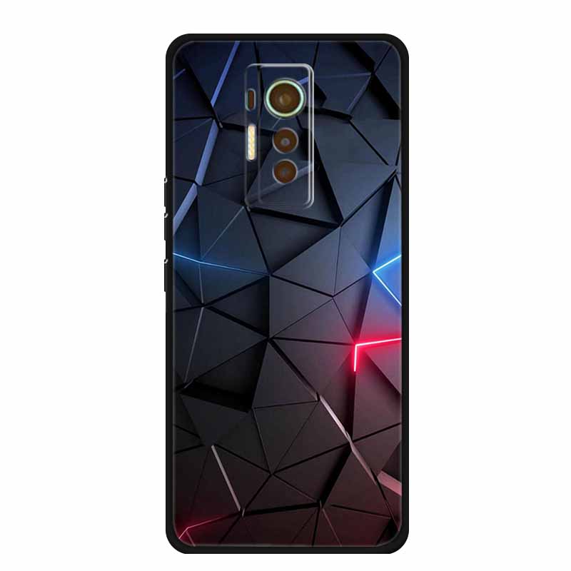 For Tecno Phantom X 2021 Case Animals TPU Silicone Soft Phone Cover Cases for PhantomX 2021 AC8 Protective Shockproof Wolf Shell