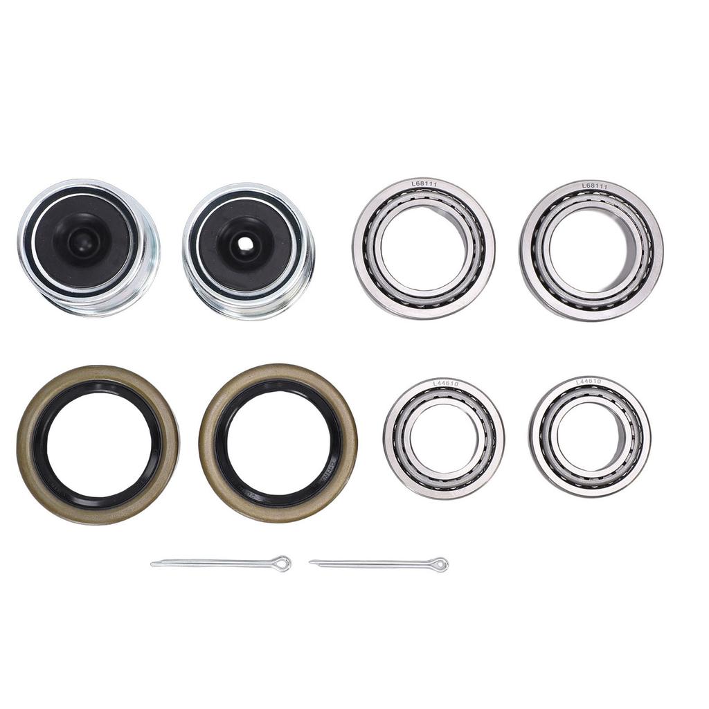 Trailer Hub Bearings Kit L68149 L68111 for 1-3/8in to 1-1/16in 3500 Lbs Trailer Axles with Seal Dust Cover Cotter Pin