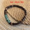 Coconut Shell Men's Turquoise Bracelet