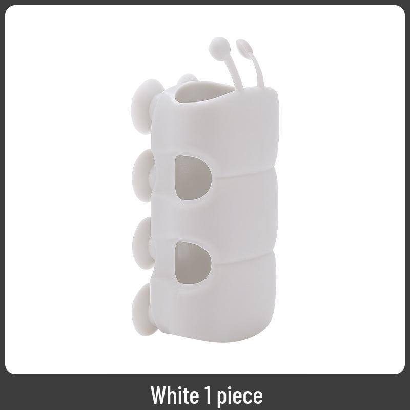 

Adjustable Caterpillar-Style Silicone Shower Head Holder with Suction Cup белый