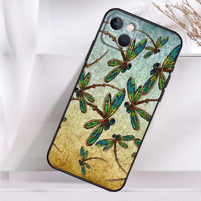 Dragonfly Shockproof Case For iPhone 17 15 16 Pro Max 11 14 Plus 12 13 Mini 16e 17 Air Phone Cover