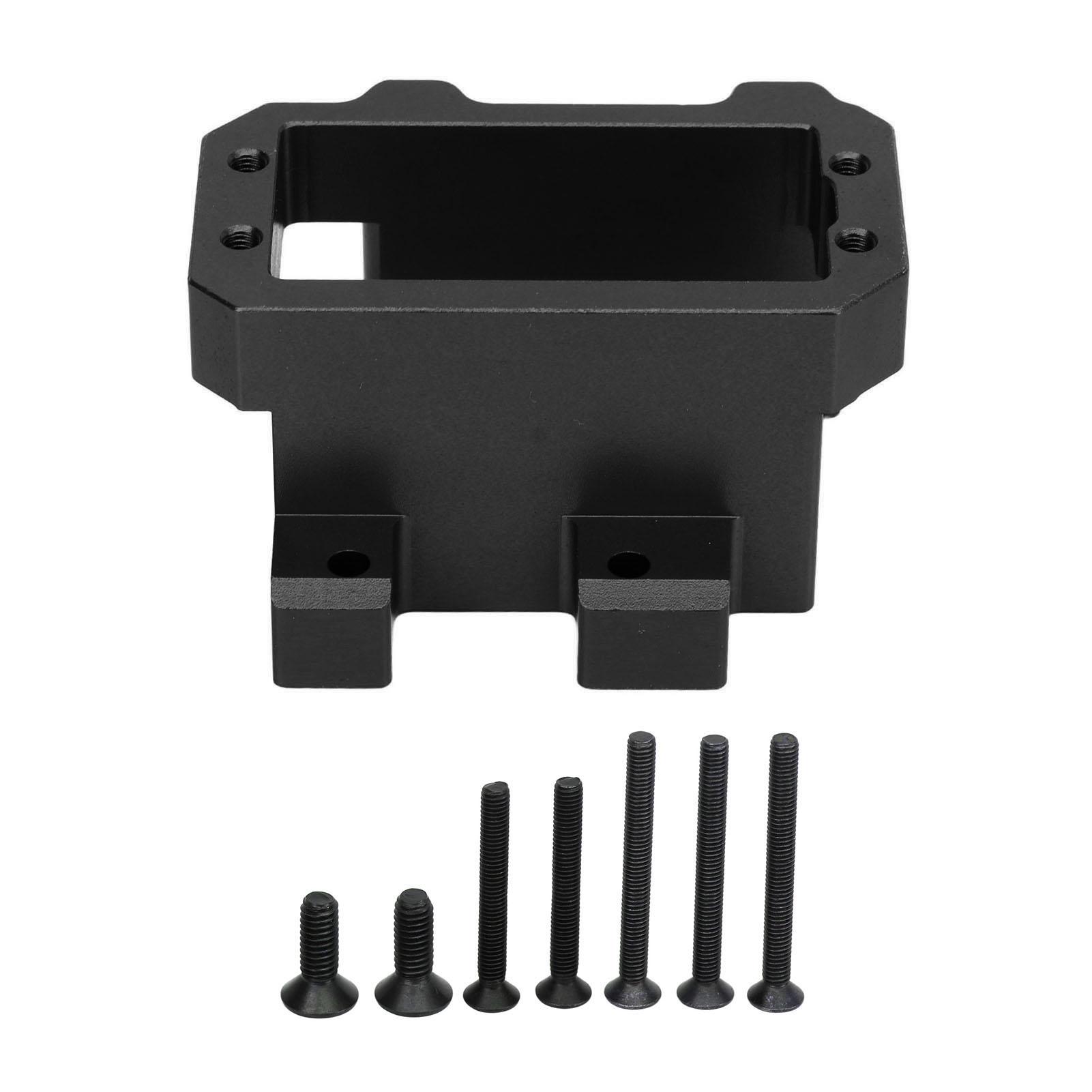 

RC Servo Mount Aluminum Alloy Steering Servo Bracket Set for Sledge 1 8 4WD Remote Control Vehicle Black