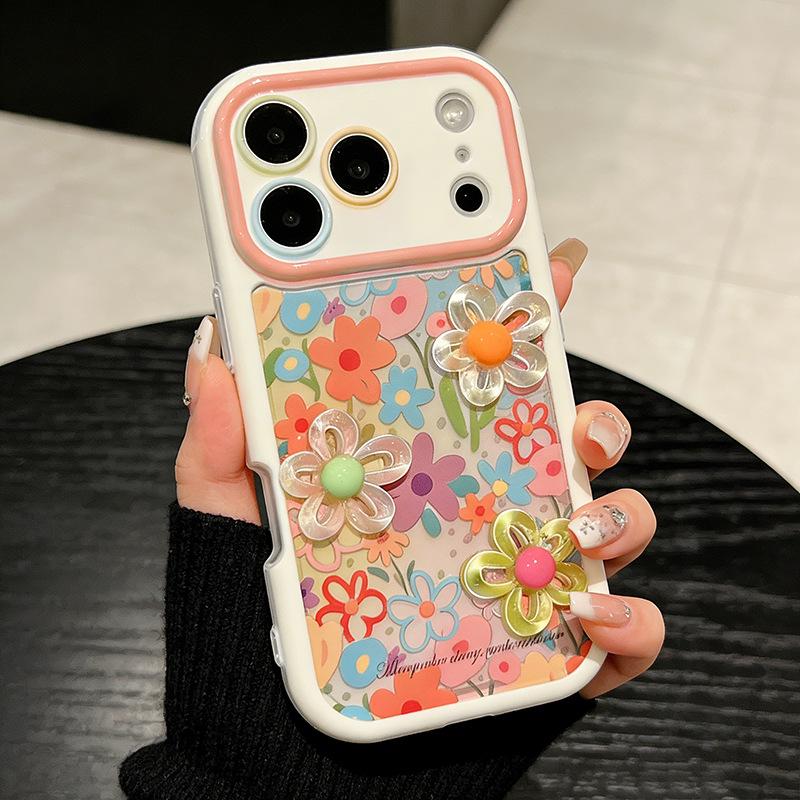 Colorful Floral iPhone 17 Pro Max Case: Drop-Proof, 3D Design, High-End Feel