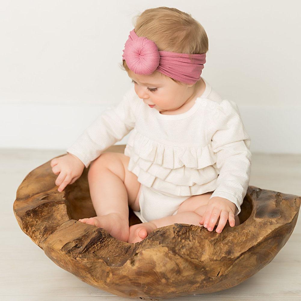 3Pcs Toddler Girls Baby Big Bow Hairband Headband Stretch Turban Knot Head Wrap