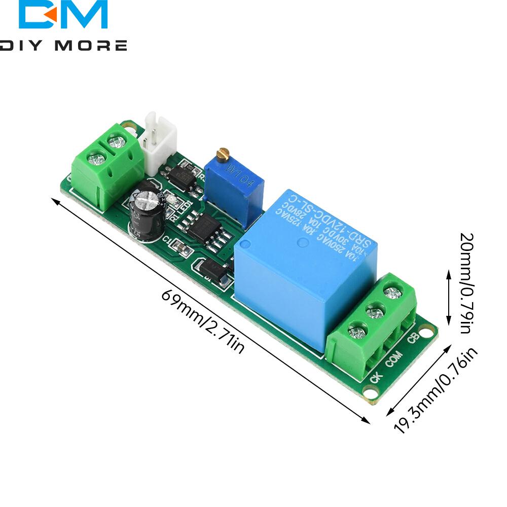 DC 12V Adjustable Timer Delay Turn OFF Module Relay Time Switch 1~10sec Delay Off Switch Module