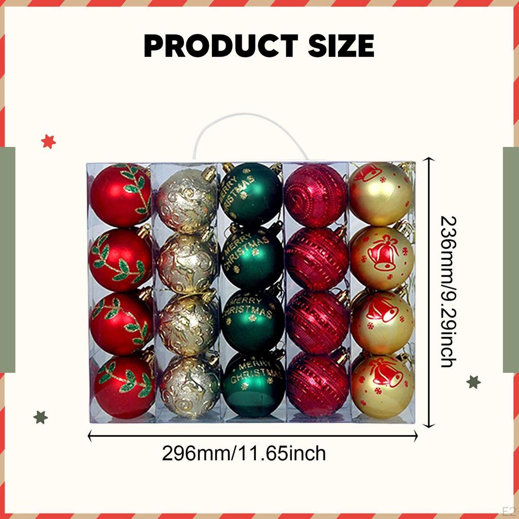 40 Christmas Baubles, Tree Decorations, DIY, Decoration for Year's,