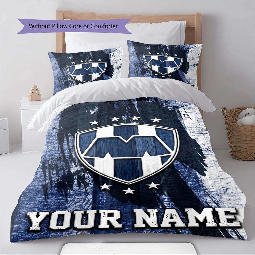 Name Custom C.F. Monterrey Pattern Bedding Set Quilt Cover Pillowcase Home Decor Gift (1 * duvet cover + 2 * pillowcase, without core)