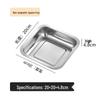 Stainless Steel Square Food Serving Tray
