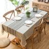 Tablecloths Wrinkle Free Anti -Fading Table Cloth Tassel Rectangle Indoor Outdoor Dining Table Cover