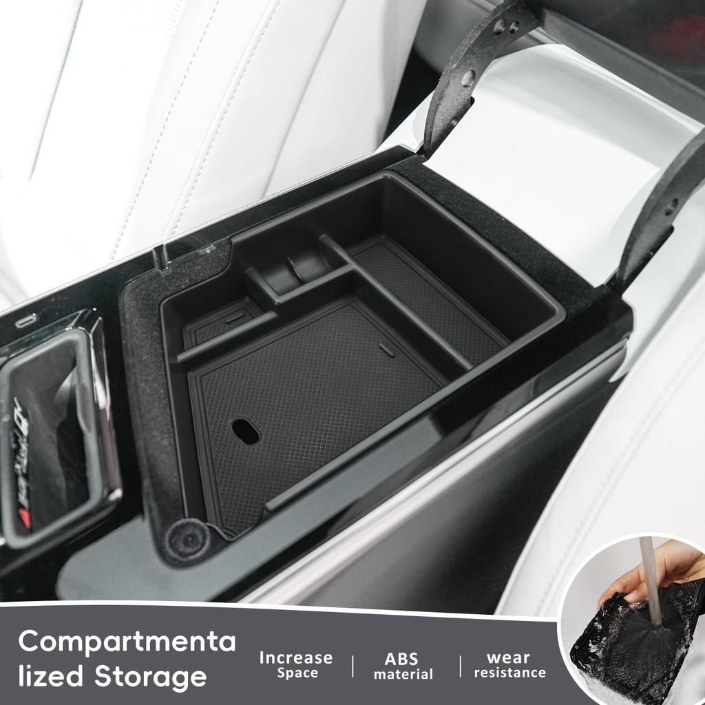 MARCHFA Center Console Organizer Tray Compatible for 2023 2024 2025 2026 Cadillac Lyriq Accessories Armrest Storage Box Middle Console Insert Holder