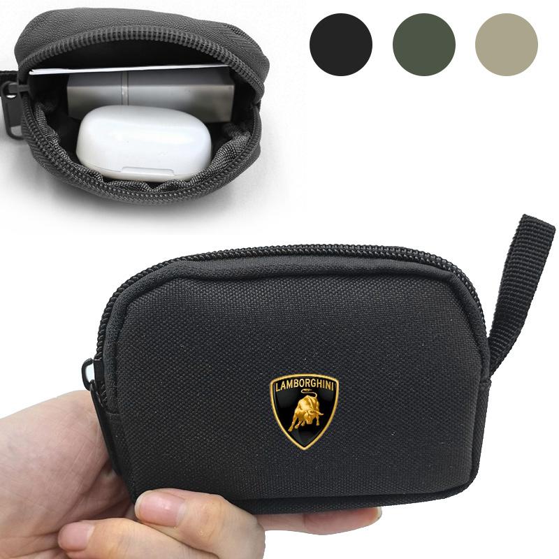 Pouzdro na klíče od auta Klíčenka Mini úložná taška na klíče Sluchátka USB Úložná taška na zip Pro Lamborghini LP570 LP610 Urus Gallardo Aventado