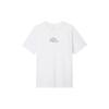 T Shirts Men's White Crew Neck Moderate (Unisex) T-Shirts CT5737 100