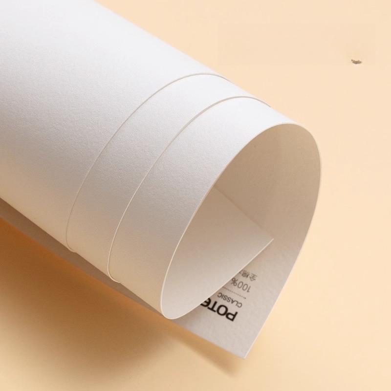POTENTATE 300g Cotton Watercolor Paper in Bag Cold Press Hot Press Rough Sketching Painting 4K 8K 16K 32K Portable Acid Free