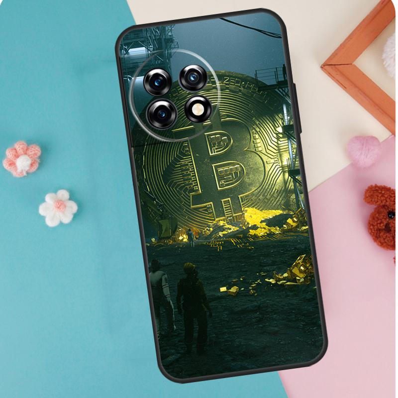 Bitcoin BTC Case For OnePlus 12 11 9 10 Pro 9RT 10T 10R 12R OnePlus Nord N10 N20 CE 2 3 Lite 2T Coque
