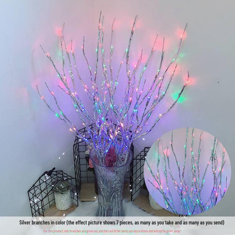 Nordic Creative LED Birch Branch Decorative Lamp for Room Atmosphere and Flower Arrangement.