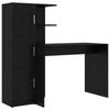 Desk 2 Pcs Black Oak Effect