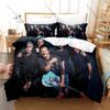 Pearl Jam Fan Merch Duvet Cover + 2 Pillowcases, Retro Band Pattern Soft Bedding Set Ideal Gift for Rock Lovers