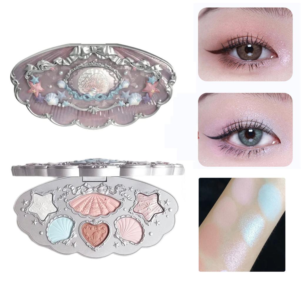 Flower Knows 2026 Bunny Garden Oogschaduw Palet Schattig Konijn Thema Alles-in-één Cosmetische Collectie met Blush & Highlighter