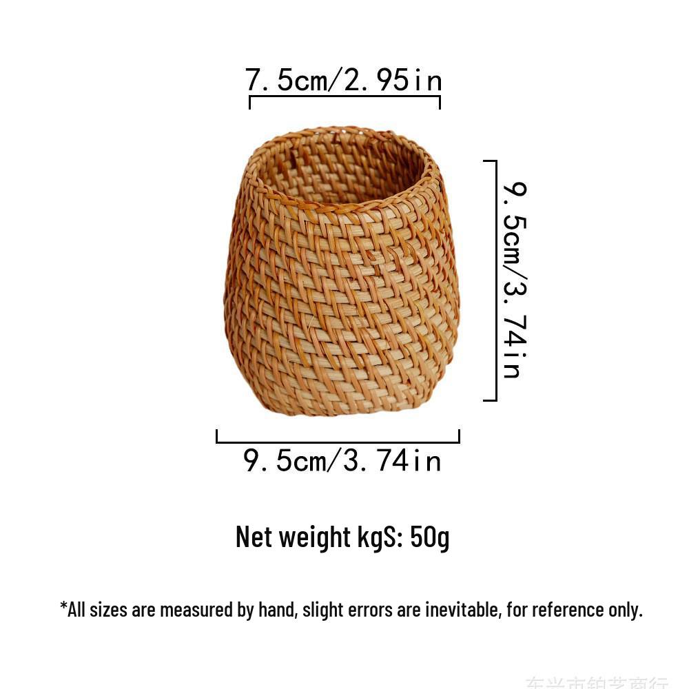 Vietnam Rattan Tea Caddy & Pen Holder Set