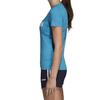 Adidas T Shirts Women's Blue Crew Neck Moderate Straight Fit DU0630