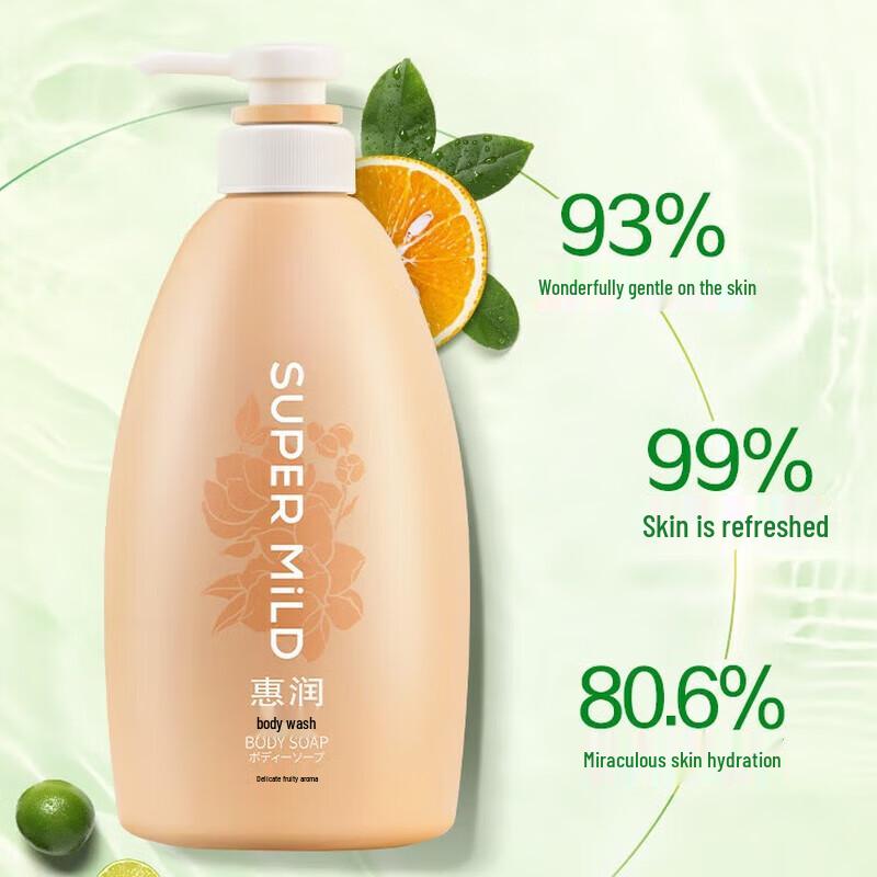 HUIERUN Light Fruity Scent Hydrating Shower Gel