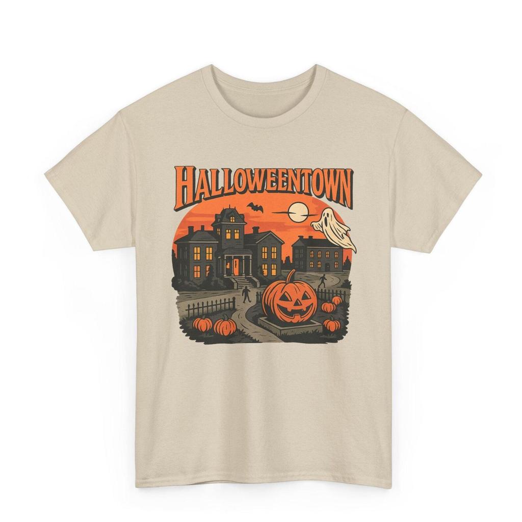 Halloween Town T-Shirt: Retro Comic Spooky Village Tee