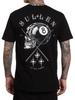 Sullen Mannen Tragische Achtbal Korte Mouw Premium T-shirt Tattoo Pool Schedel Tee