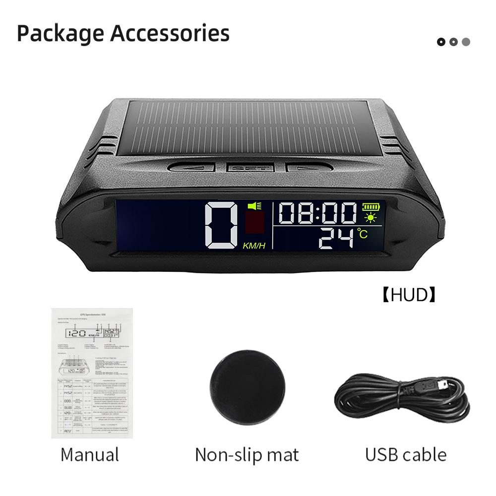 

Автомобильный электронный HUD X98 Солнечный цифровой спидометр Датчик миль/ч км/ч Проектор скорости на лобовое стекло Охранная сигнализация Беспроводной Универсальный