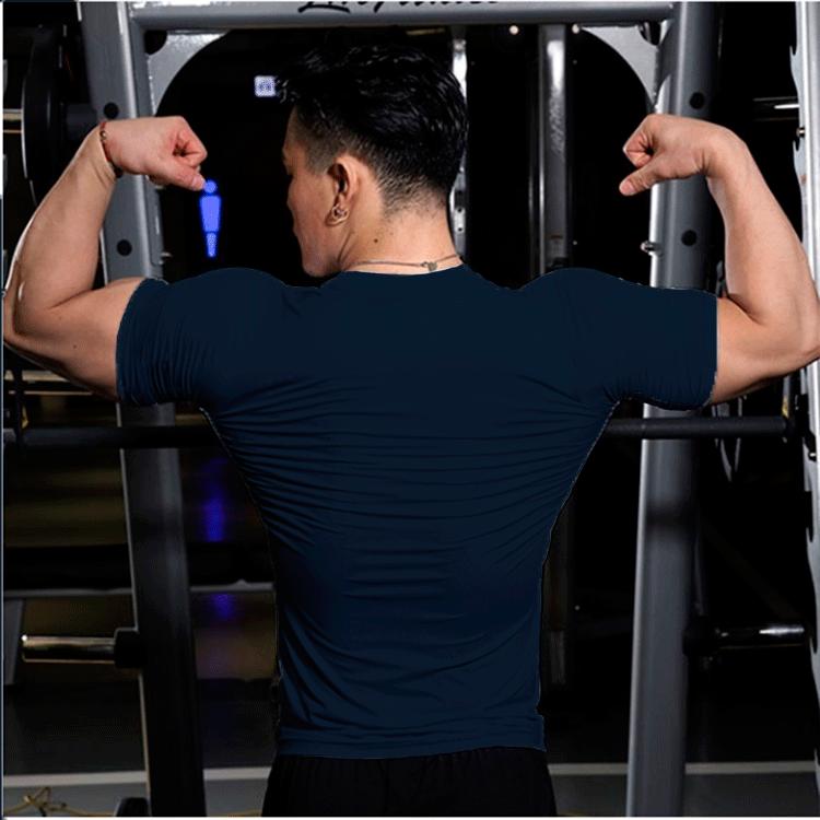 Jarní a letní módní pánské jednobarevné ležérní tričko s krátkým rukávem Pánské Pánské