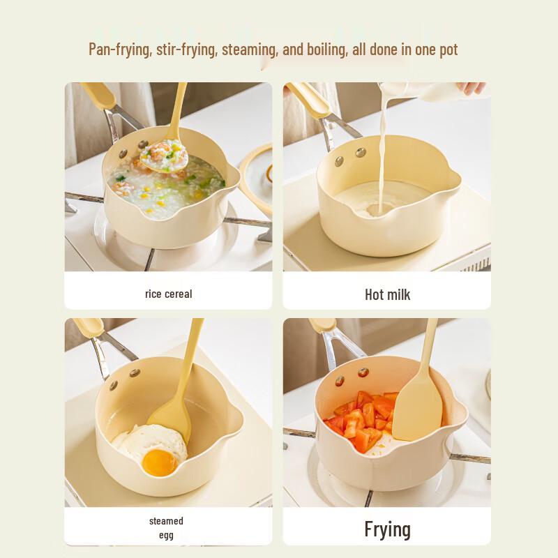 Keramický nepřilnavý hrnec na mléko Shuke Malý medvídek