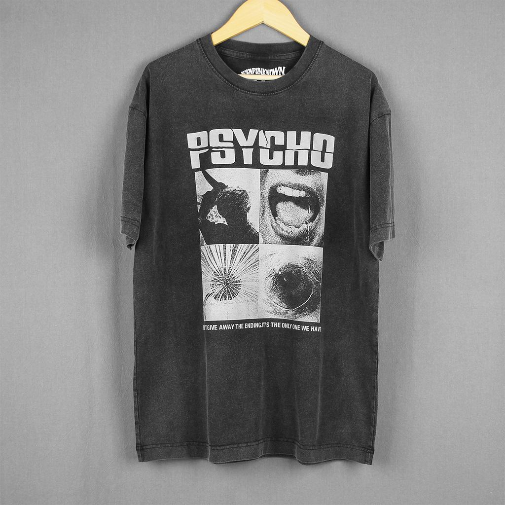 Alfred Hitchcock Psycho TShirt Horror Movie The Birds Rear Window Vertigo Men Summer Cotton Clothing Short Sleeves Shirt