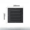 Square Ventilation Grille Return Grille With Protective Grille HVAC Electric Box Heat Dissipation Louver Panel Replace