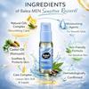Balea MEN Sensitive Rasieröl Bartkonturen Natürlicher Komplex Rizinus Beruhigt schützt Haut Glatte Gleitformel 50ml