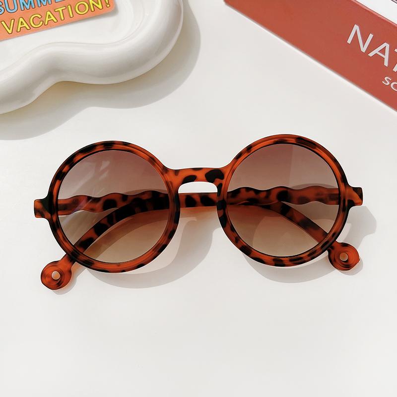 Boy Girl Cute Cartoon Bear Shape Fashion Round Sunglasses Children Vintage Sunglasses UV Protection Classic Kids Eyewear
