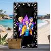 Asciugamano da Spiaggia Stampato Kpop Demon Hunters, Asciugamano Grande Assorbente ad Asciugatura Rapida per Estate e Attività all'Aperto in Acqua