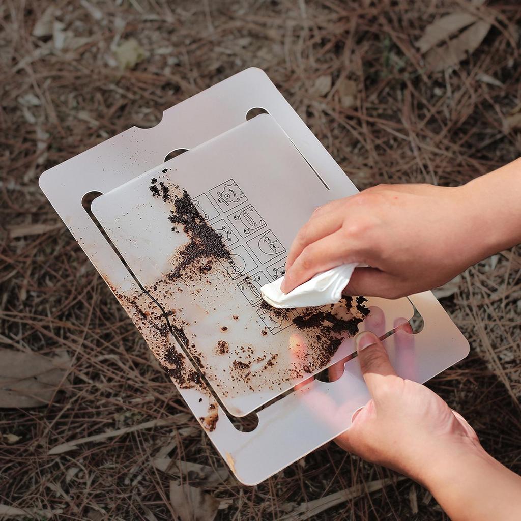 Folding Camping Tray Lightweight Food-Grade Tray Foldable Camping Cutting Board For Outdoor Travel Trip Picnic Beach Hiking