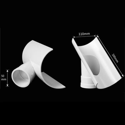 New PVC Tube Repair Patch White 50 75 110 Drain Pipe Repair Fittings Open Tee Drain Pipe Adapter Industrial