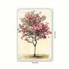 Vintage Botanical Flower Tree Metal Wall Art Rustic Tin Sign For Home Bar Decor 8x12 Inch Plaque