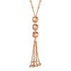 Versatile Crystal Multi-color Tassel Pendant Pendant Necklace for Women in Autumn and Winter