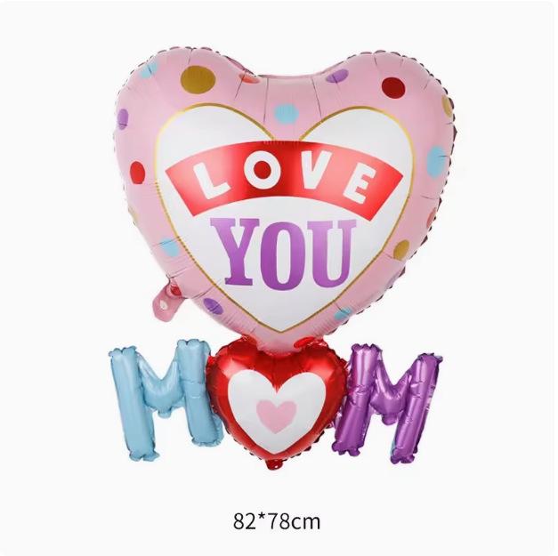 Large Standing Aluminum Foil Balloon for Mother's/Father's Day Decoration