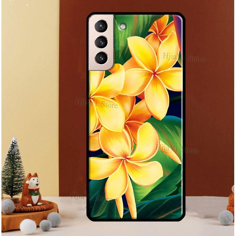 Tropical Paradise Hawaiian Flower Phone Case For Samsung Galaxy S21 S20 FE S8 S9 S10 Note 10 Plus Note 20 S22 Ultra Cover