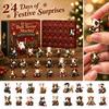 -Day Christmas 2D Acrylic Ornament Countdown Calendar for Holiday Decor and Gift