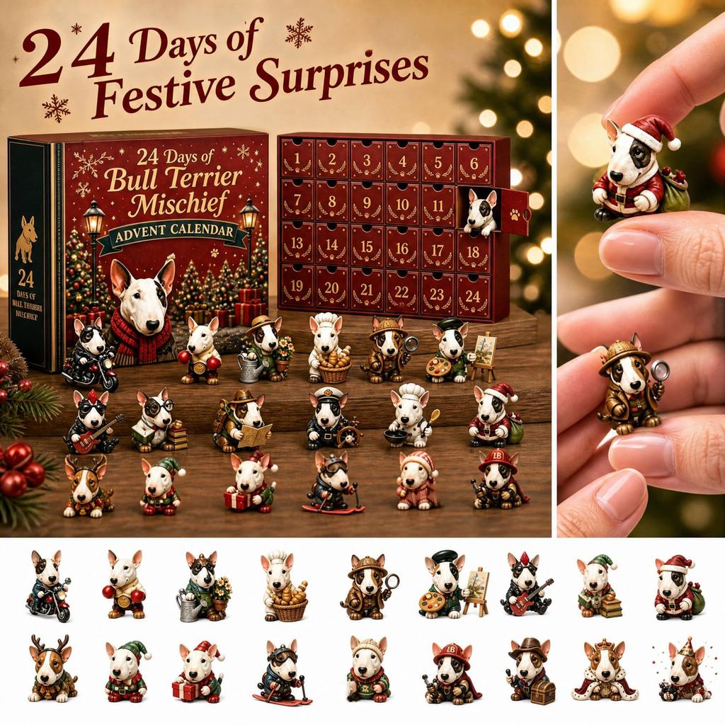 -Giorno Natale Ornamento Acrilico 2D Calendario dell'Avvento per Decorazione Festiva e Regalo