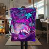 1 Stück Flanelldecke mit Cartoon-Druck, Hohe Qualität, Bequem für alle Jahreszeiten, Heimdekoration, Wärme und Komfort, Perfekt als Weihnachts- oder Geburtstagsgeschenk