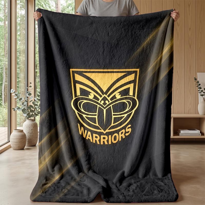Coperta in Flanella Pile Wigan Warriors Coperta Calda e Accogliente per Divano Letto Viaggio Uso in Tutte le Stagioni